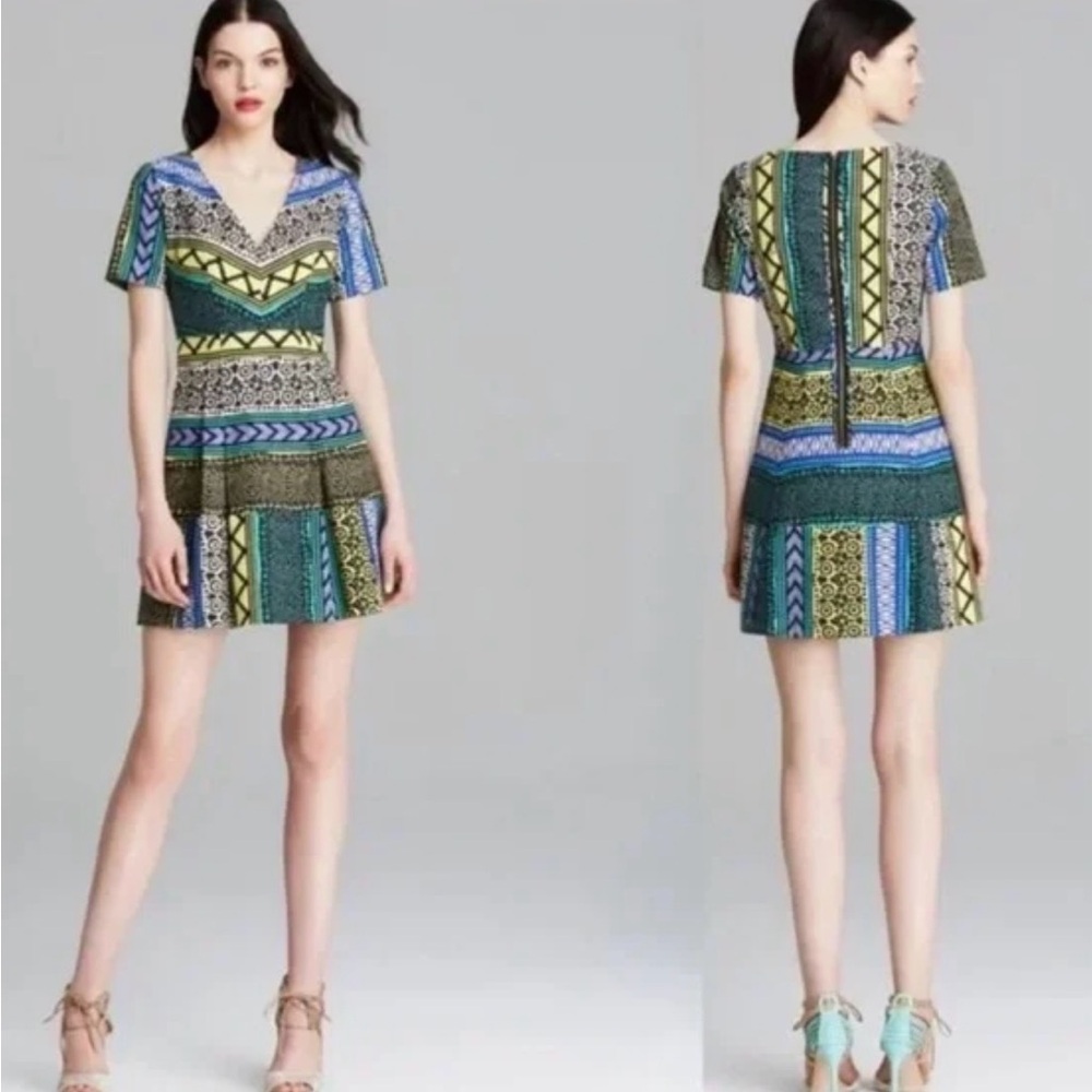 Anthropologie Plenty By Tracy Reese New Moon Dress Size 4 Blue Green Boho